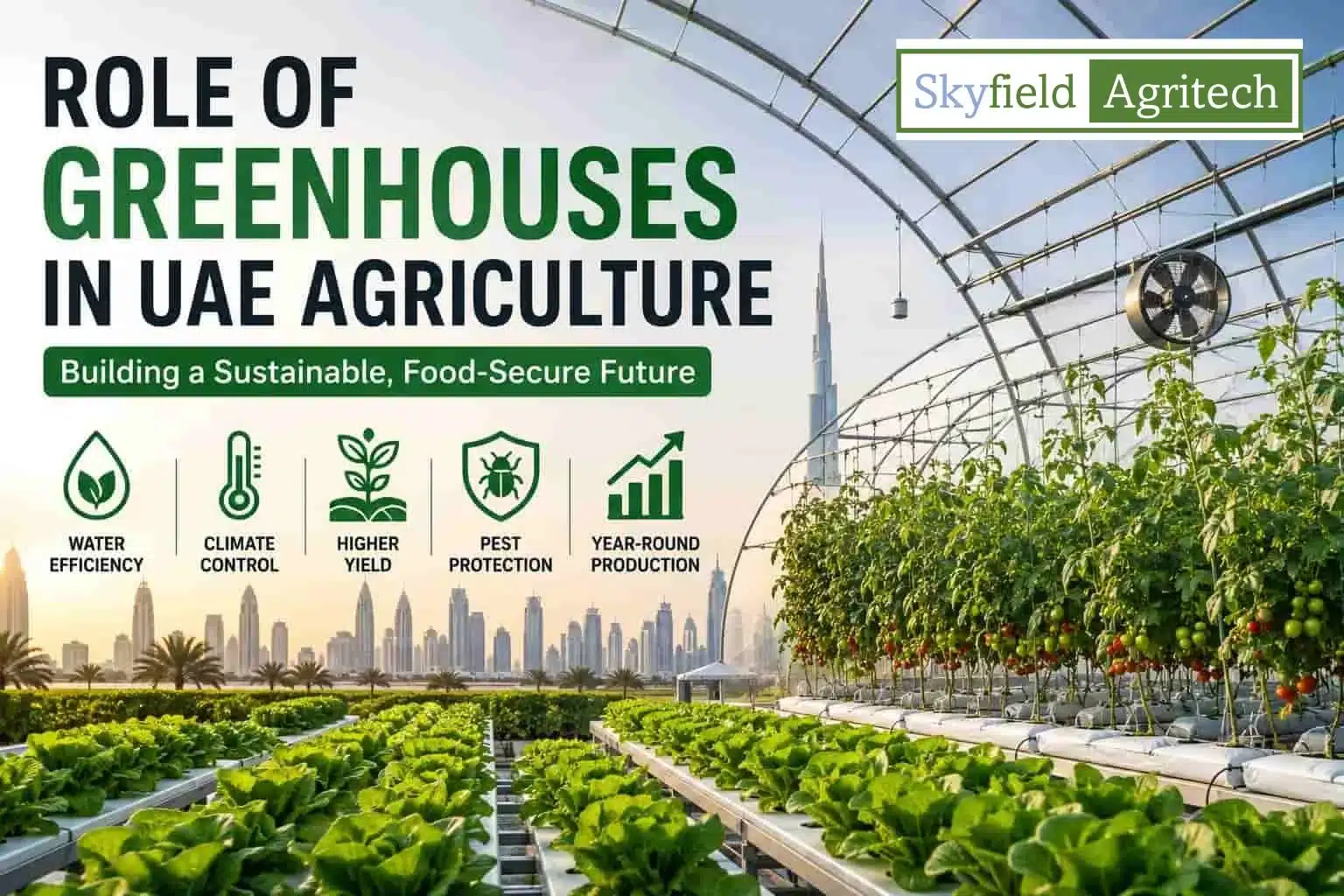 Role of Greenhouses in UAE Agriculture
