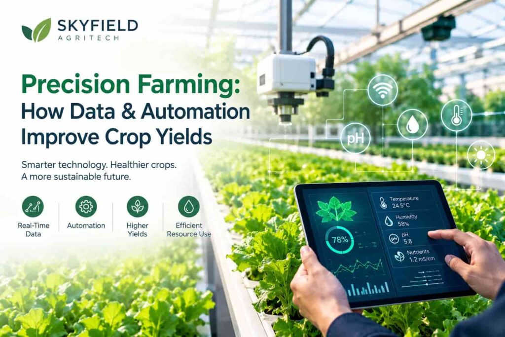 Precision farming using data and automation to improve crop yields
