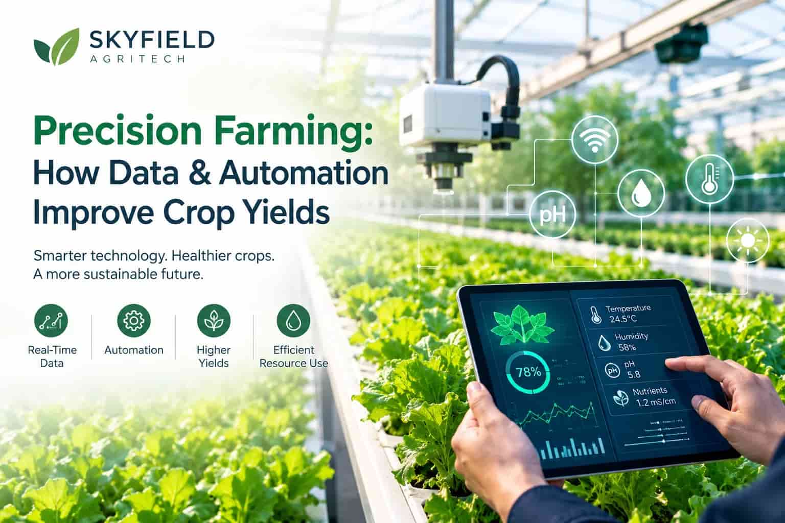 Precision farming using data and automation to improve crop yields