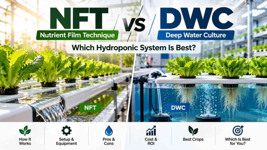 NFT vs DWC Hydroponic Systems Compared
